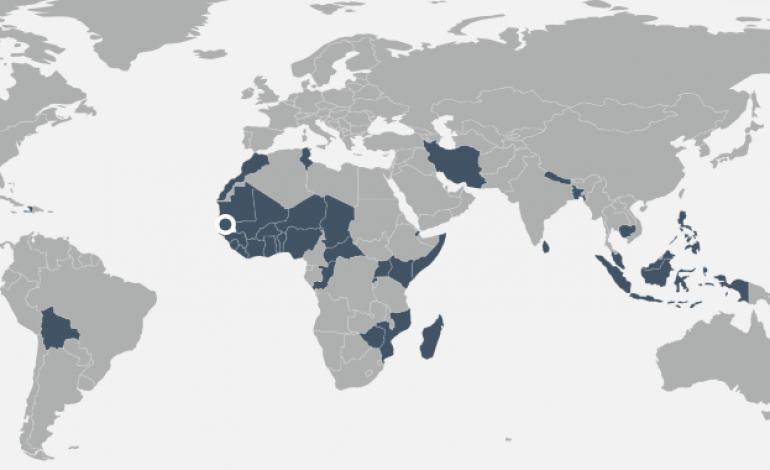 La liste des pays accessibles sans visa pour le Sénégal