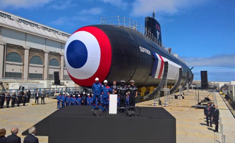 La France lance Suffren, un sous-marin d’attaque nouvelle génération