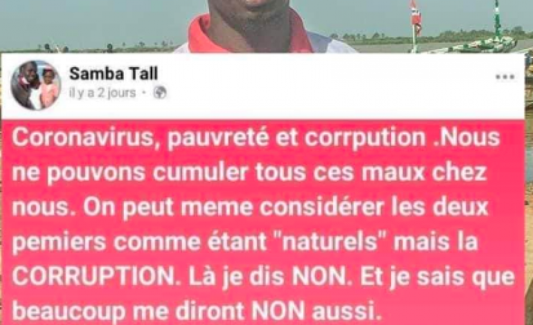 Après Boubacar Sèye, un autre activiste, Samba Tall, arrêté pour avoir dénoncé la corruption à Podor (Sénégal)