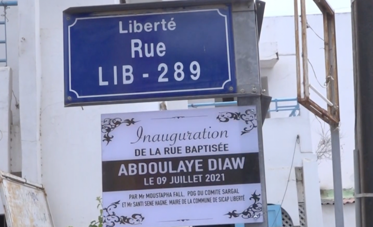 La commune Sicap-Liberté honore Abdoulaye Diaw avec une rue à son nom