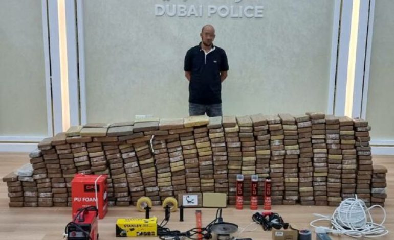 500 kg de cocaïne d’une valeur de 118 millions d’euros saisis à Dubaï