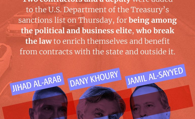 Les Etats Unis sanctionnent Jihad al-Arab, Jamil Sayyed et Dany Khoury des hommes d’affaires libanais pour corruption