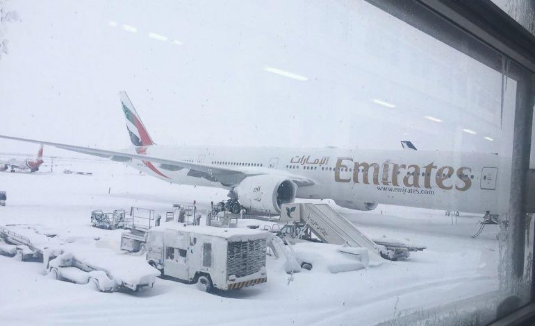 Des milliers de vols annulés dans l’est des Etats Unis à cause de la neige et des vents forts