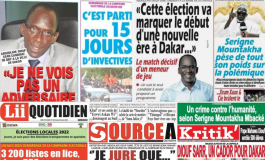 Le CORED s'étonne que 5 journaux sénégalais consacrent leurs Unes à Abdoulaye Diouf Sarr au premier jour de la campagne