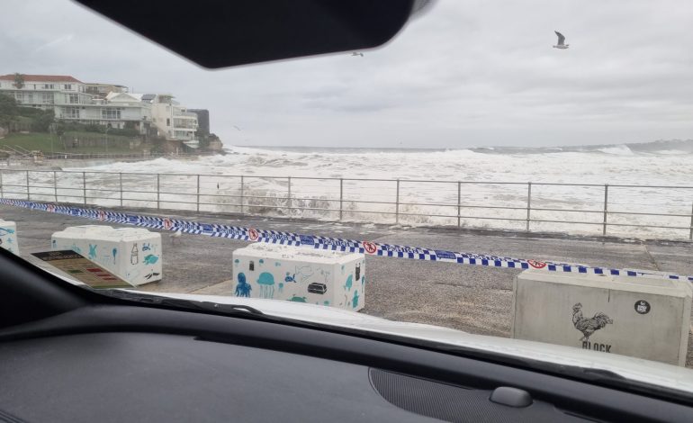 Une plage de Sydney engloutie par des vagues immenses