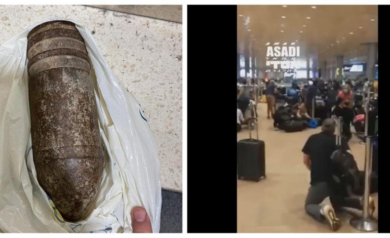 Un obus rapporté par une famille américaine comme souvenir déclenche la panique à l’aéroport de Tel-Aviv