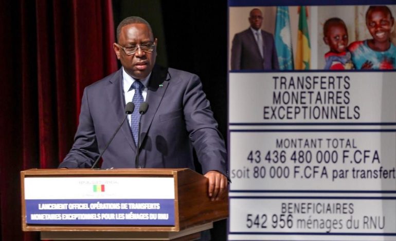 Lancement du cash transfert de 43 milliards FCFA: Macky Sall entre gains politiques et irrationalité économique