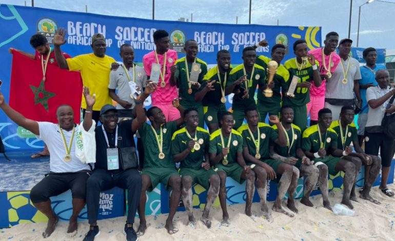 Le Sénégal bat l’Égypte aux tirs aux buts (2-2) et remporte sa 7e CAN de Beach Soccer