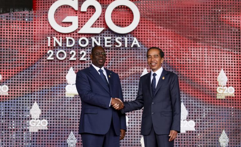 Macky Sall réitère son appel en direction des dirigeants du G20 pour un siège permanent à l’Afrique