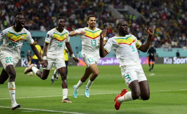 Les Lions du Sénégal qualifiés en huitièmes de finale de la coupe du monde de football 2-1 face à l’Equateur