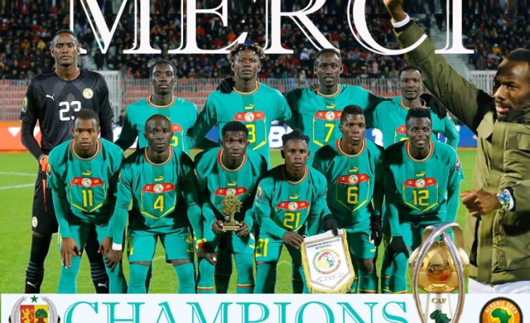 Les Lions locaux du Sénégal champions d’Afrique de football