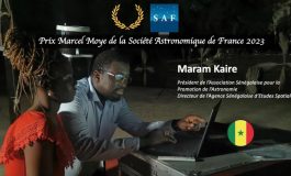 Maram Kaïré, lauréat du Prix Marcel Moye, qui récompense les meilleures Observations