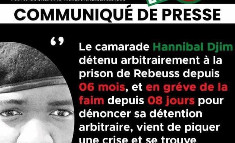 Le FRAPP exige la libération immédiate de Hannibal Djim et de tous les détenus politiques