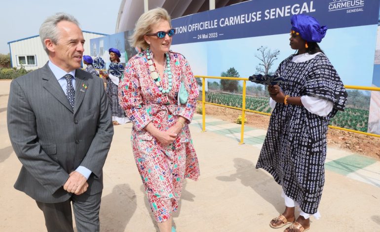 Carmeuse inaugure son site au Sénégal lors de la mission de la Princesse Astrid