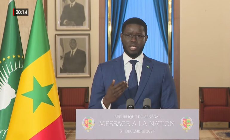 L’intégralité du discours à la Nation du président de la République, Bassirou Diomaye Faye le 31 décembre 2024